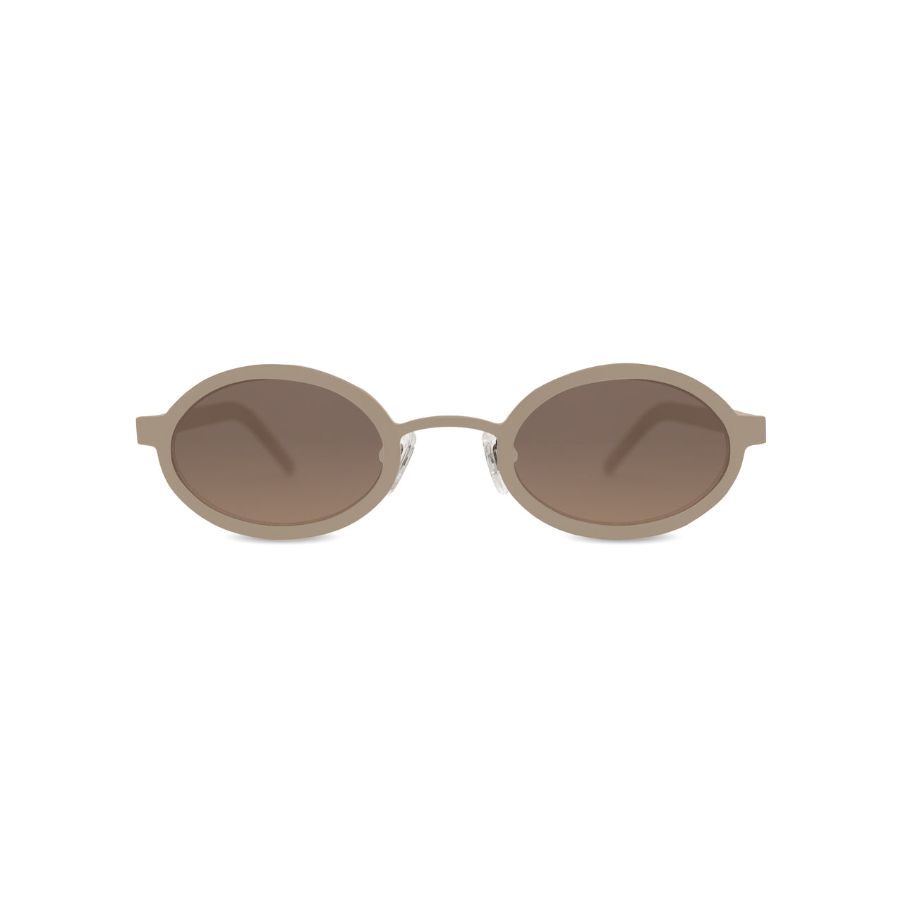 Metal. Gloss Sand. Amber Lens. - BLYSZAK eyewear eyewear - eyewear, optical, sunglasses