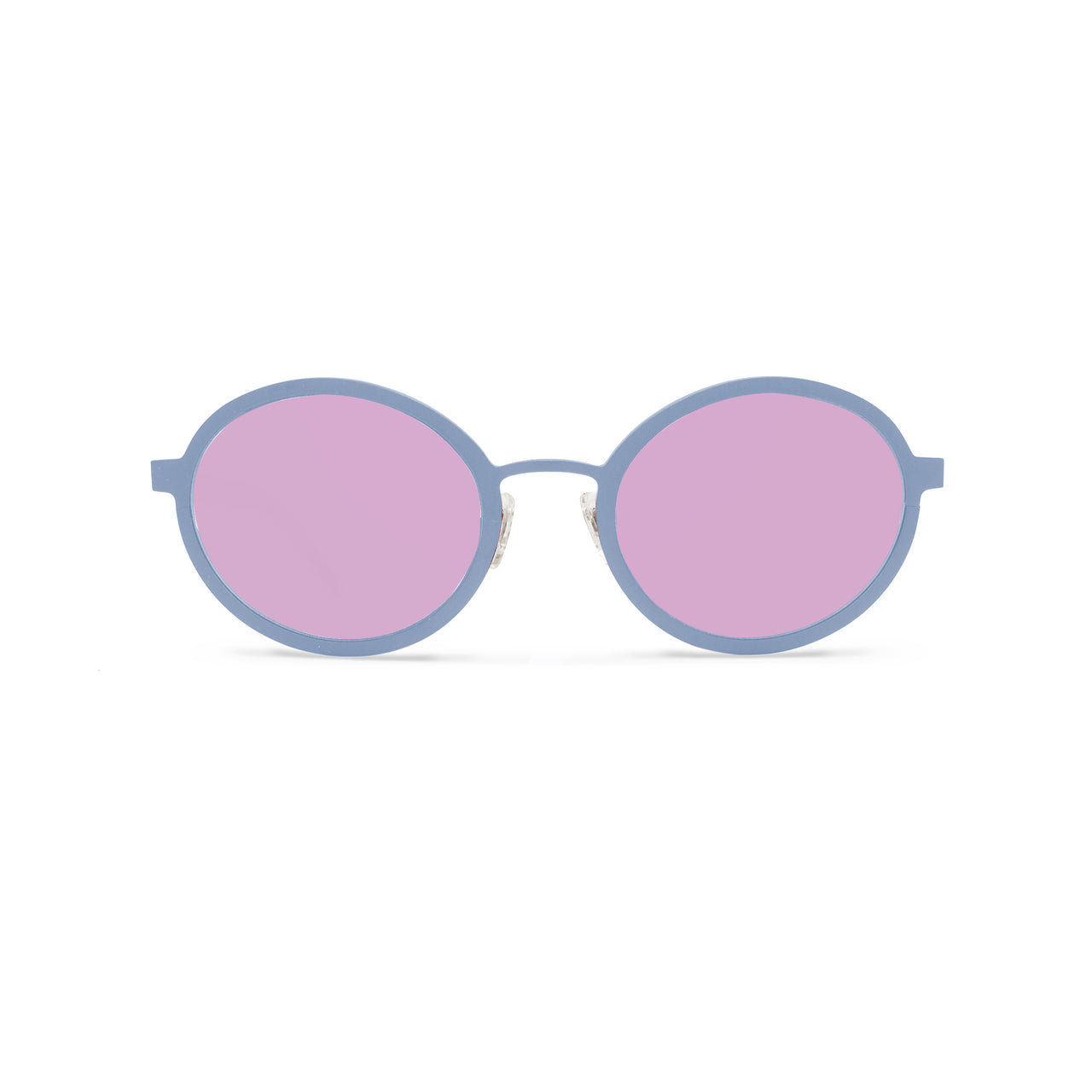 Metal. Matte Powder Blue. Sherbert Mirror Lens. - BLYSZAK eyewear eyewear - eyewear, optical, sunglasses