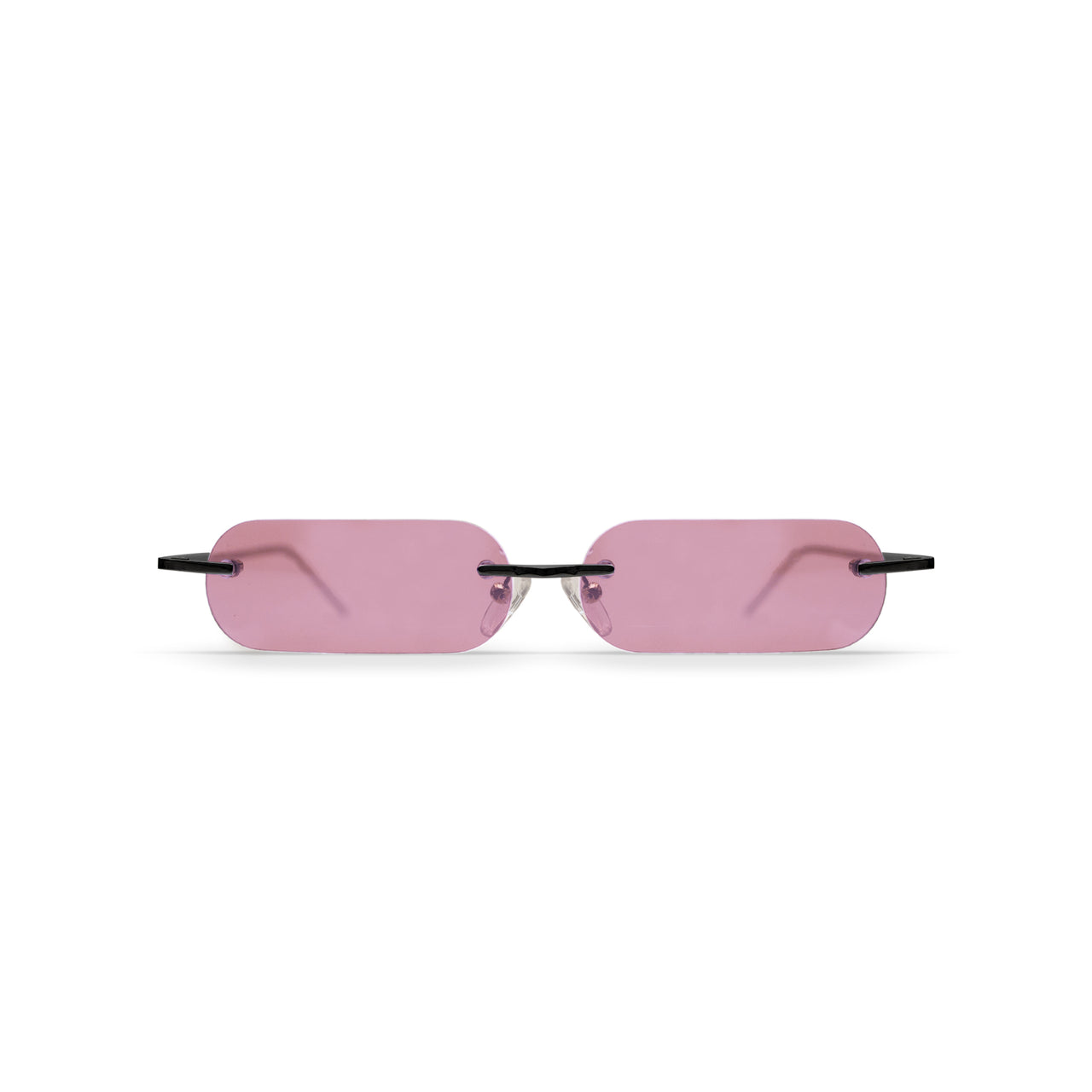 Metal. Matte Black. Blush Lens. - BLYSZAK eyewear eyewear - eyewear, optical, sunglasses