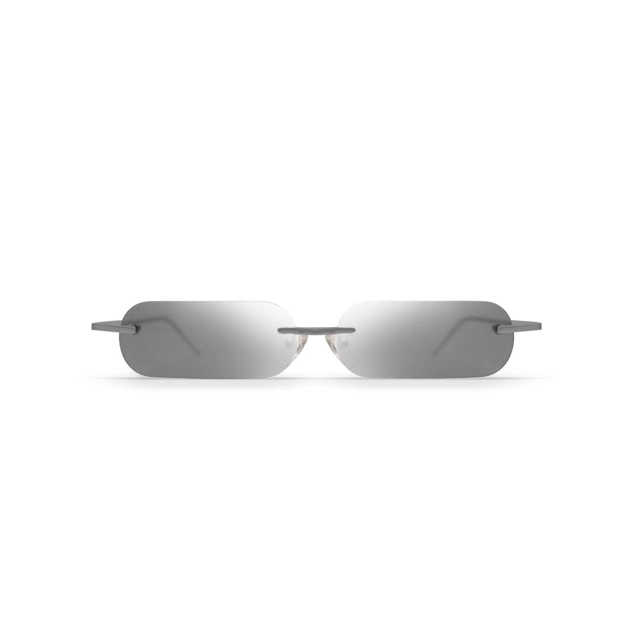 Metal. Brushed Silver. Silver Mirror Lens. - BLYSZAK eyewear eyewear - eyewear, optical, sunglasses