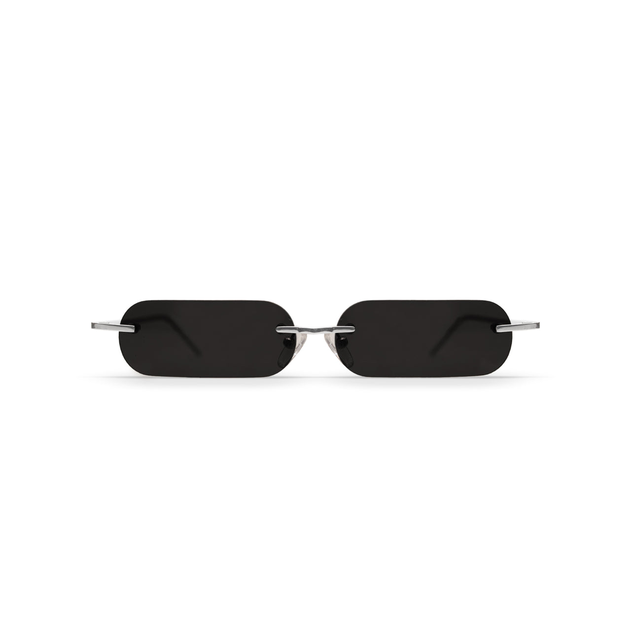 Metal. Polished Silver. Black Lens. - BLYSZAK eyewear eyewear - eyewear, optical, sunglasses