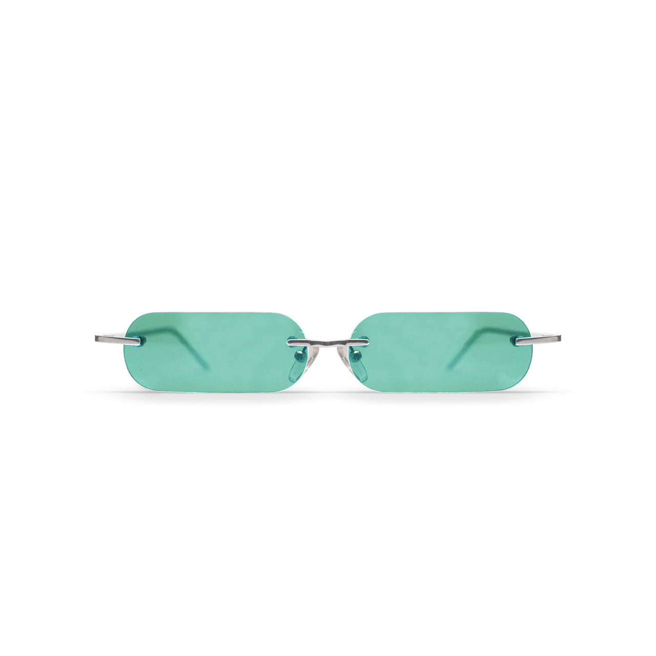 Metal. Polished Silver. Jade Lens. - BLYSZAK eyewear eyewear - eyewear, optical, sunglasses