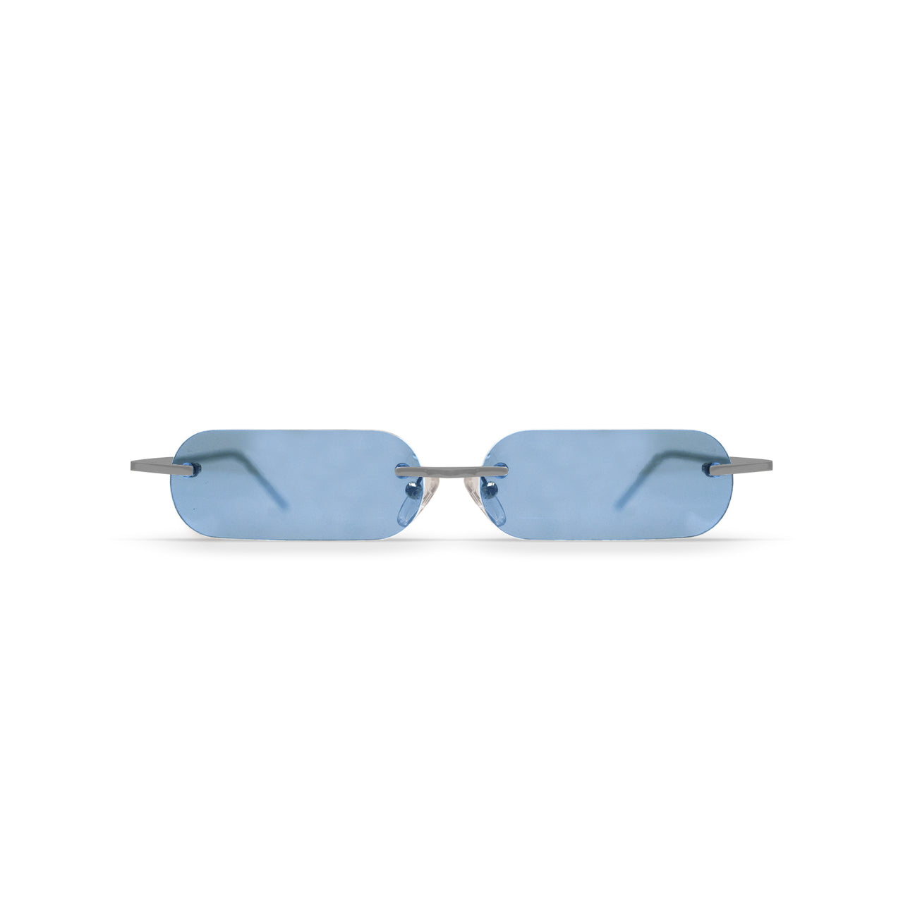 Metal. Polished Silver. Ocean Lens. - BLYSZAK eyewear eyewear - eyewear, optical, sunglasses