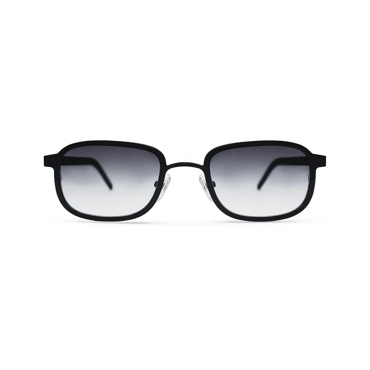 Metal / Horn. Matte Black / Dark. Smoke Lens. - BLYSZAK eyewear eyewear - eyewear, optical, sunglasses