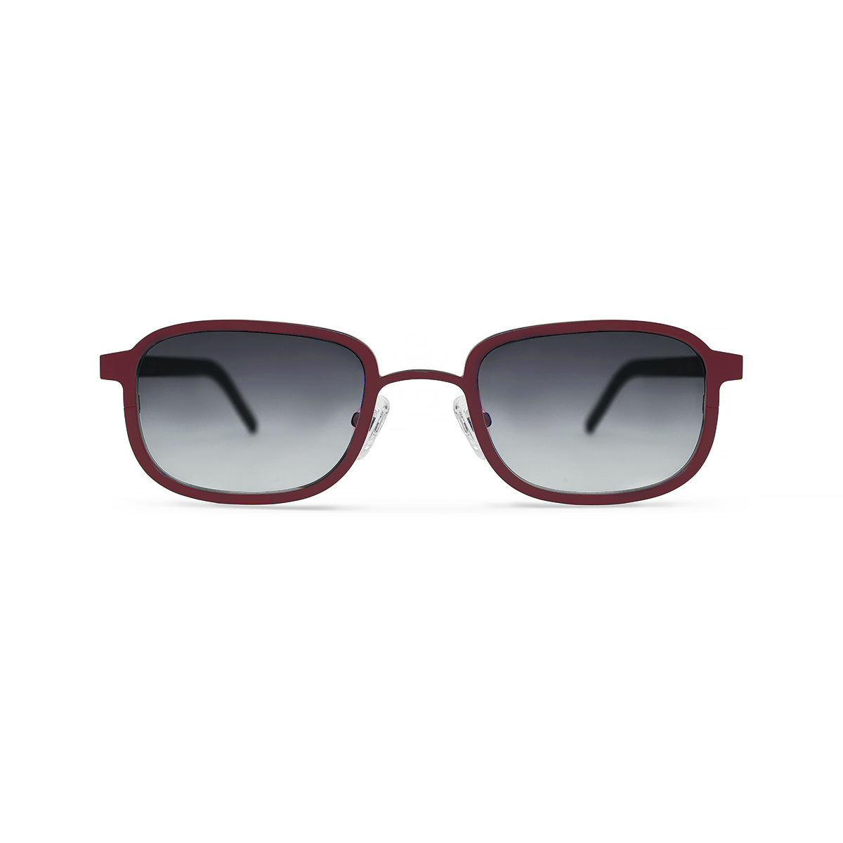 Metal. Crimson. Smoke Lens. - BLYSZAK eyewear eyewear - eyewear, optical, sunglasses