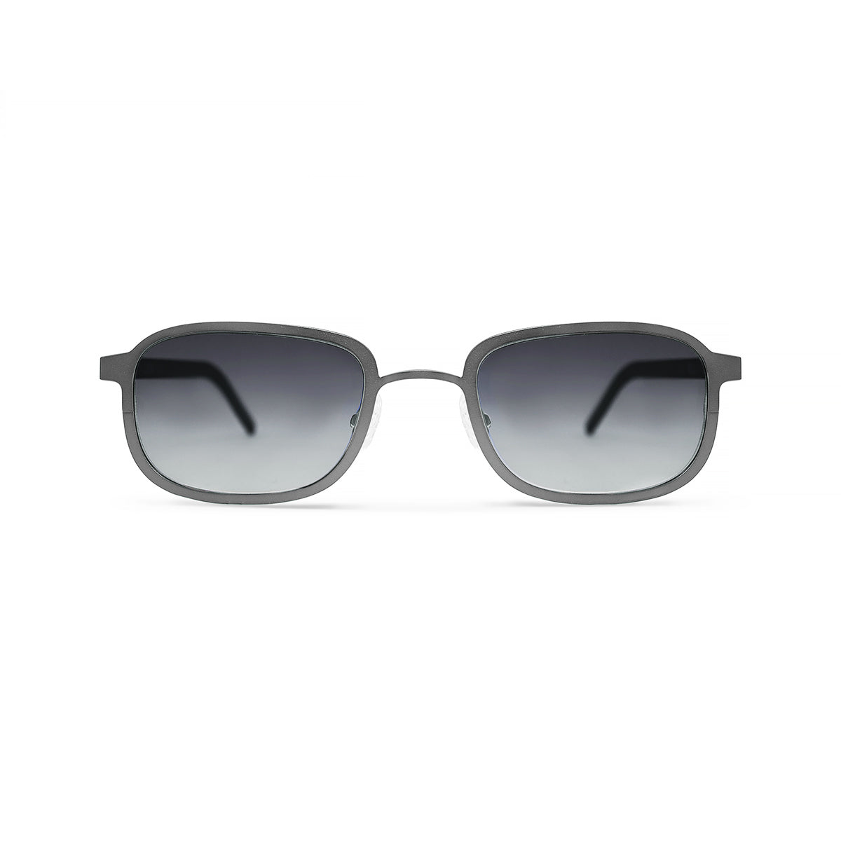Metal. Brushed Silver. Smoke Lens. - BLYSZAK eyewear eyewear - eyewear, optical, sunglasses