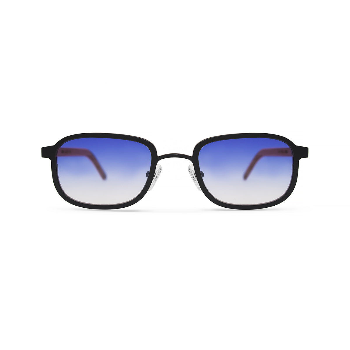Metal / Horn. Gloss Black / Blonde. Lilac Lens. - BLYSZAK eyewear eyewear - eyewear, optical, sunglasses