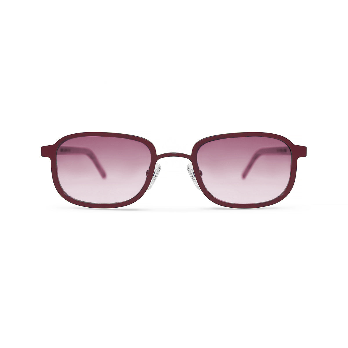 METAL / HORN. CRIMSON / OXEN. BLUSH LENS. - BLYSZAK eyewear eyewear - eyewear, optical, sunglasses