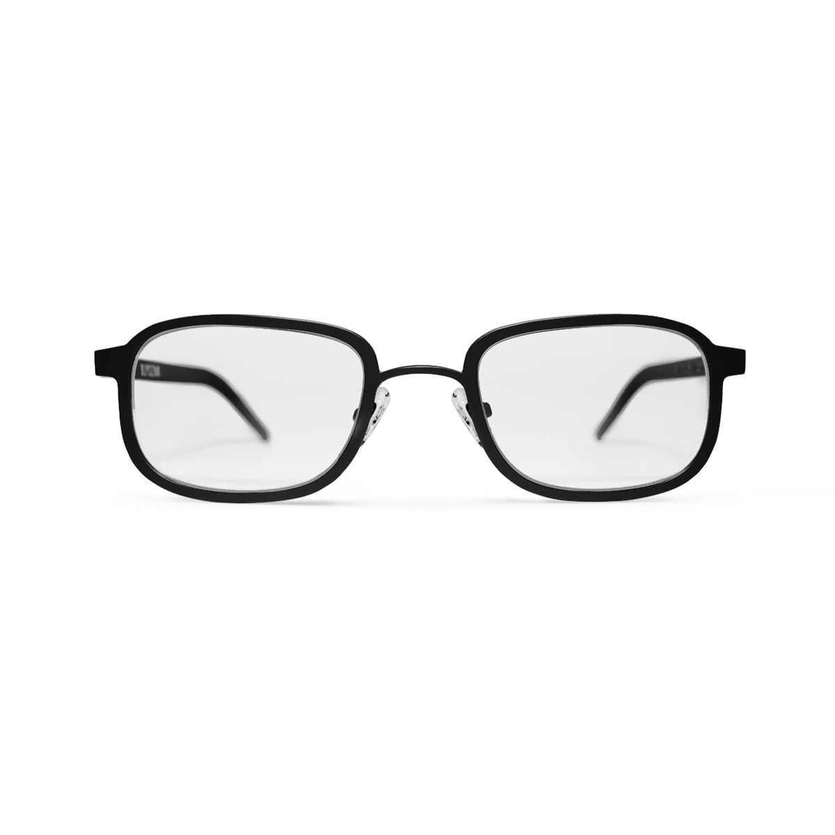 Metal. Matte Black. Clear Lens. - BLYSZAK eyewear eyewear - eyewear, optical, sunglasses