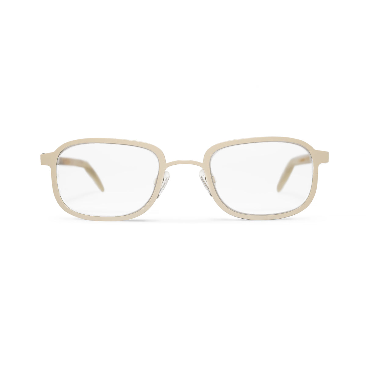 Metal / Horn. Gloss Sand / Tortoise. Clear Lens. - BLYSZAK eyewear eyewear - eyewear, optical, sunglasses