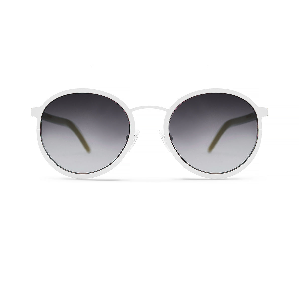 Metal / Horn. Porcelain / Oxen. Smoke Lens. - BLYSZAK eyewear eyewear - eyewear, optical, sunglasses