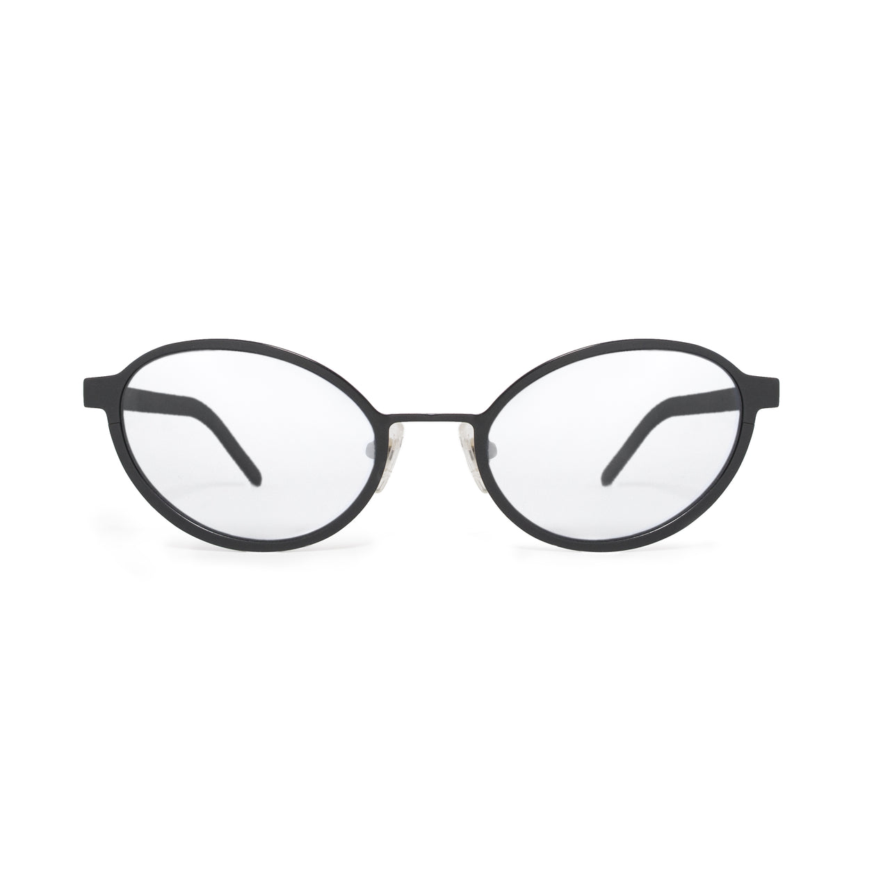 Metal. Matte Black. Clear Lens. - BLYSZAK eyewear  - eyewear, optical, sunglasses