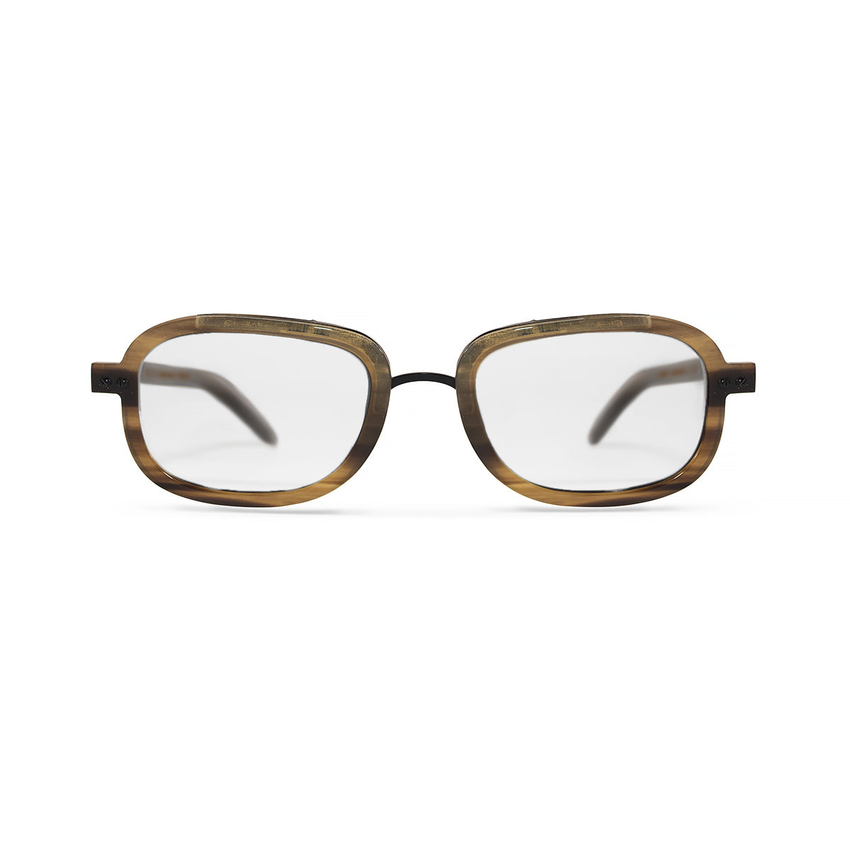 Horn. Blonde. Clear Lens. - BLYSZAK eyewear eyewear - eyewear, optical, sunglasses