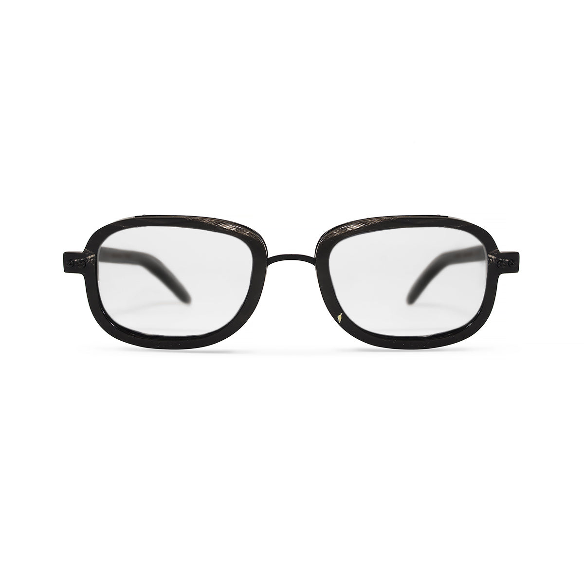Horn. Dark. Clear Lens. - BLYSZAK eyewear eyewear - eyewear, optical, sunglasses