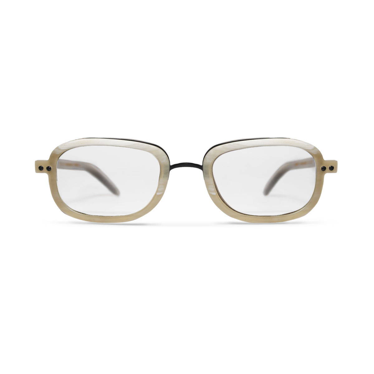 Horn. Oxen. Clear Lens. - BLYSZAK eyewear eyewear - eyewear, optical, sunglasses