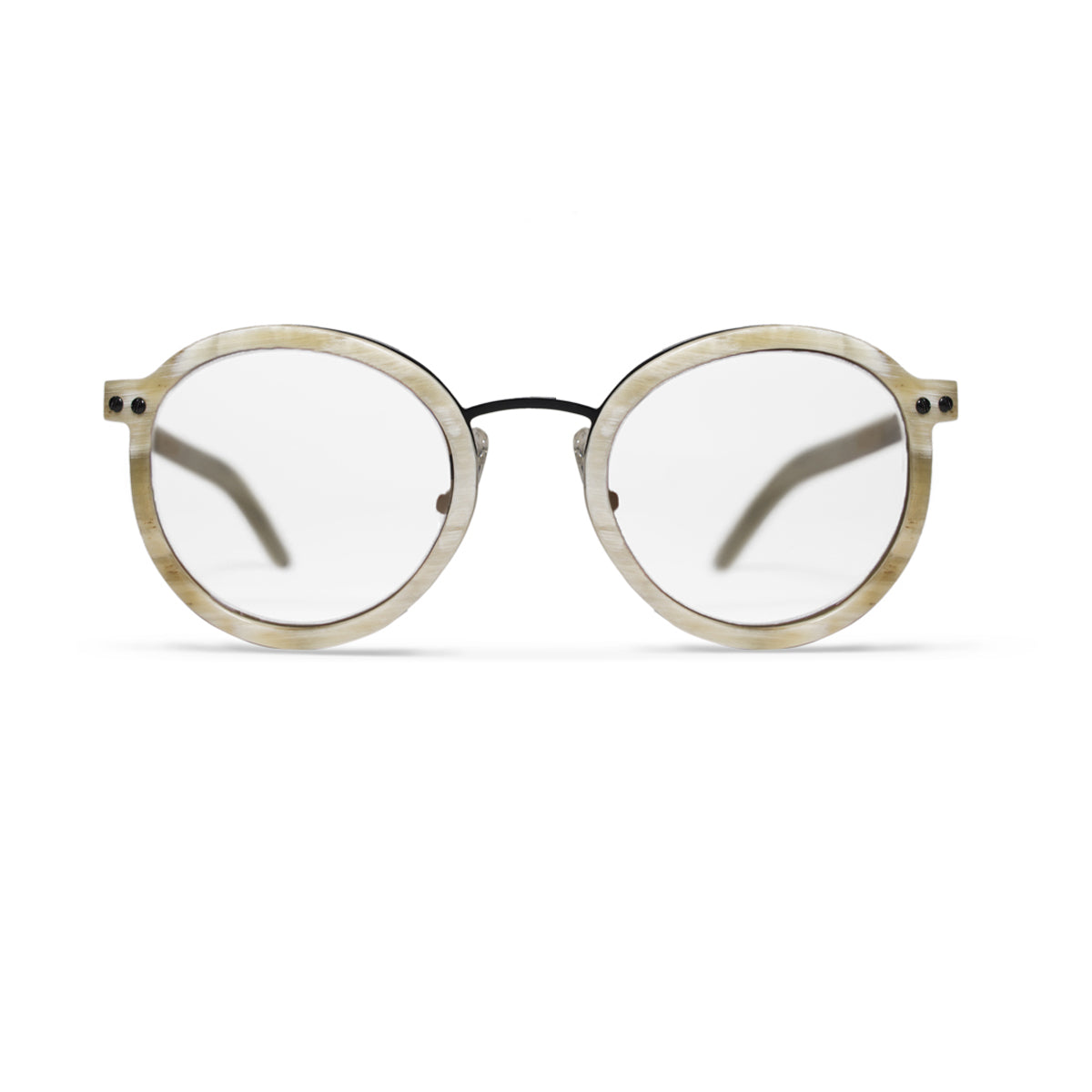 Horn. Oxen. Clear Lens. - BLYSZAK eyewear eyewear - eyewear, optical, sunglasses