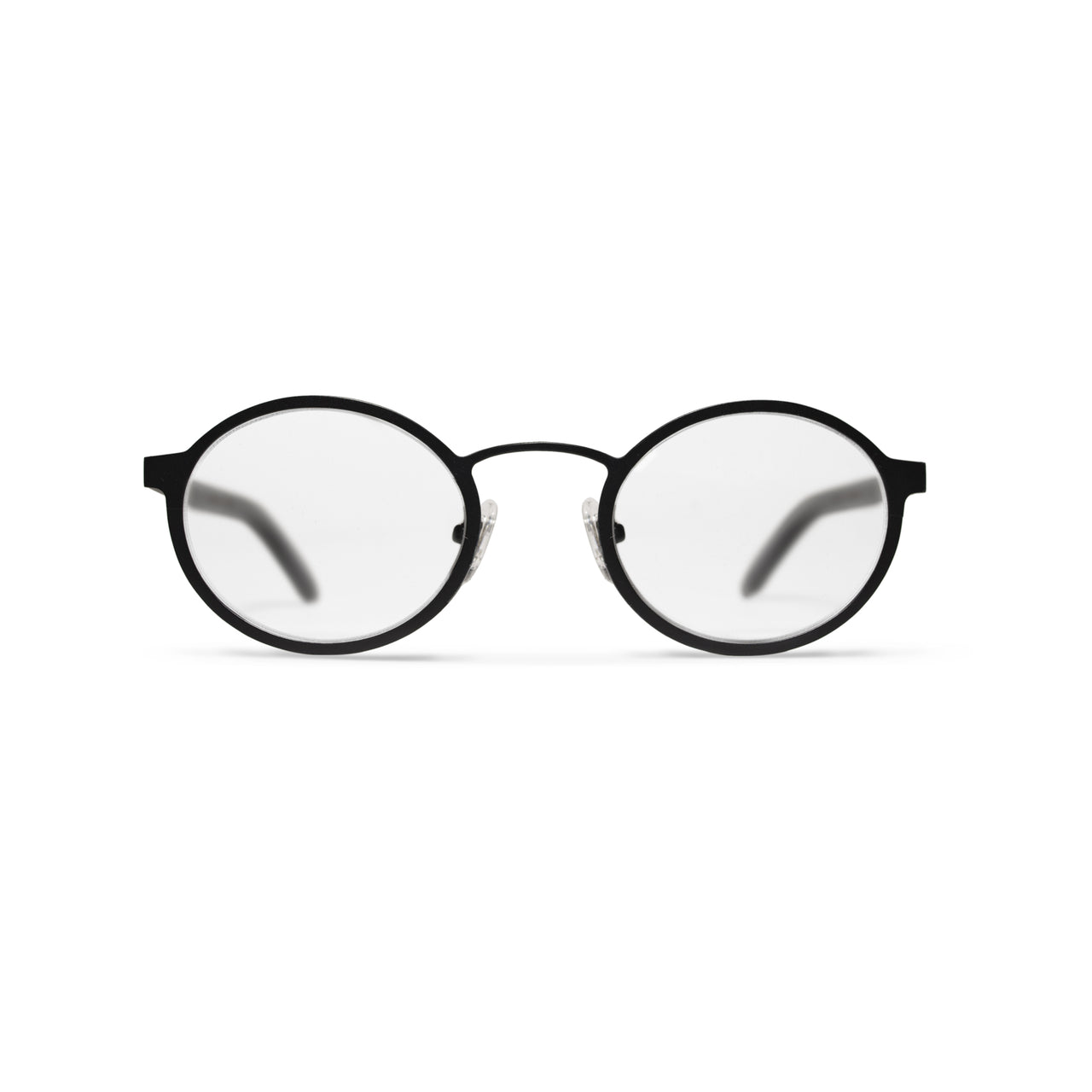Metal / Horn. Matte Black / Dark. Clear Lens. - BLYSZAK eyewear eyewear - eyewear, optical, sunglasses