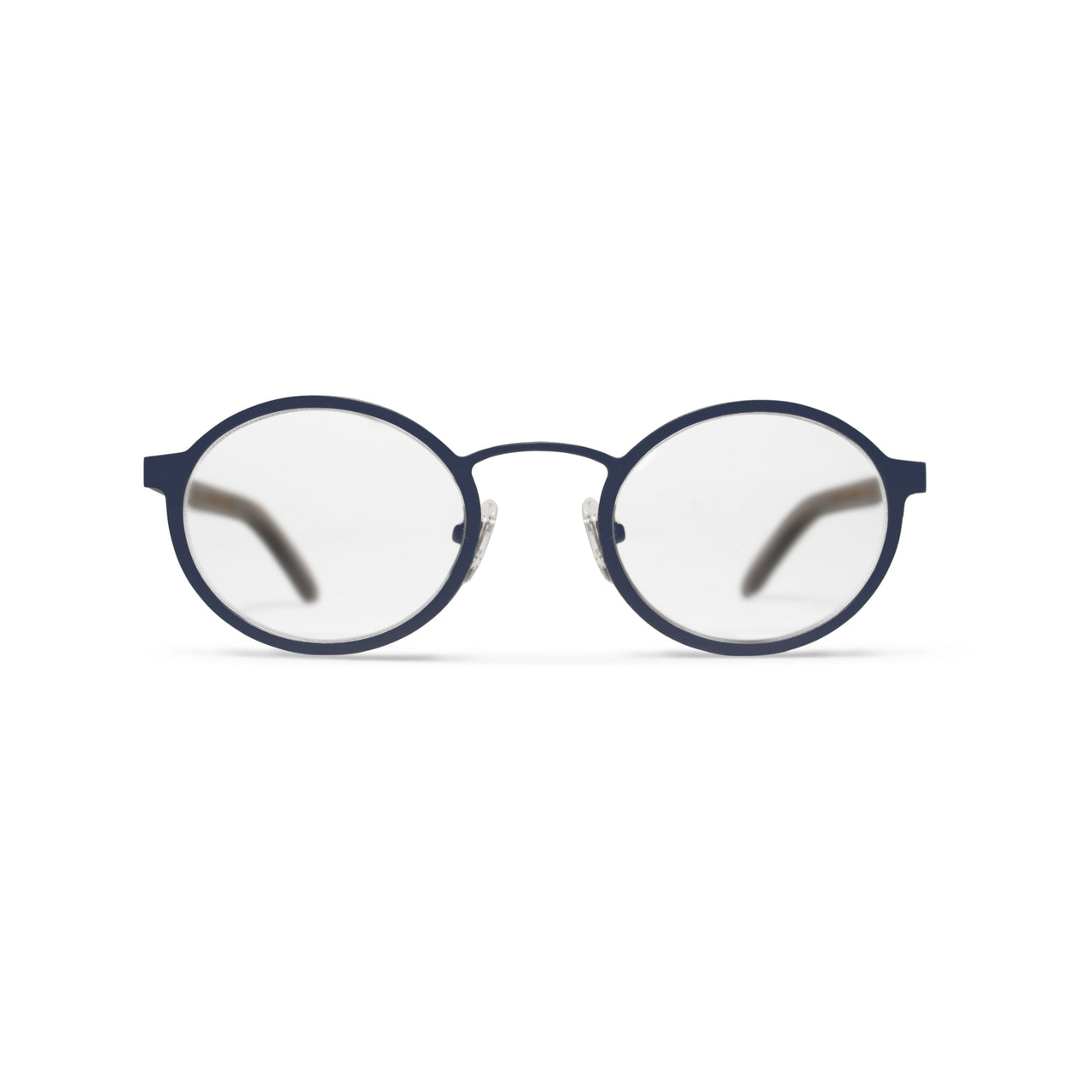 Metal / Horn. MARINE / BLONDE. Clear Lens. - BLYSZAK eyewear eyewear - eyewear, optical, sunglasses