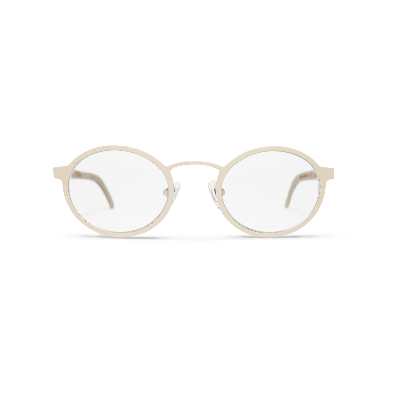 Metal / Horn. Gloss Sand / Tortoise. Clear Lens. - BLYSZAK eyewear eyewear - eyewear, optical, sunglasses