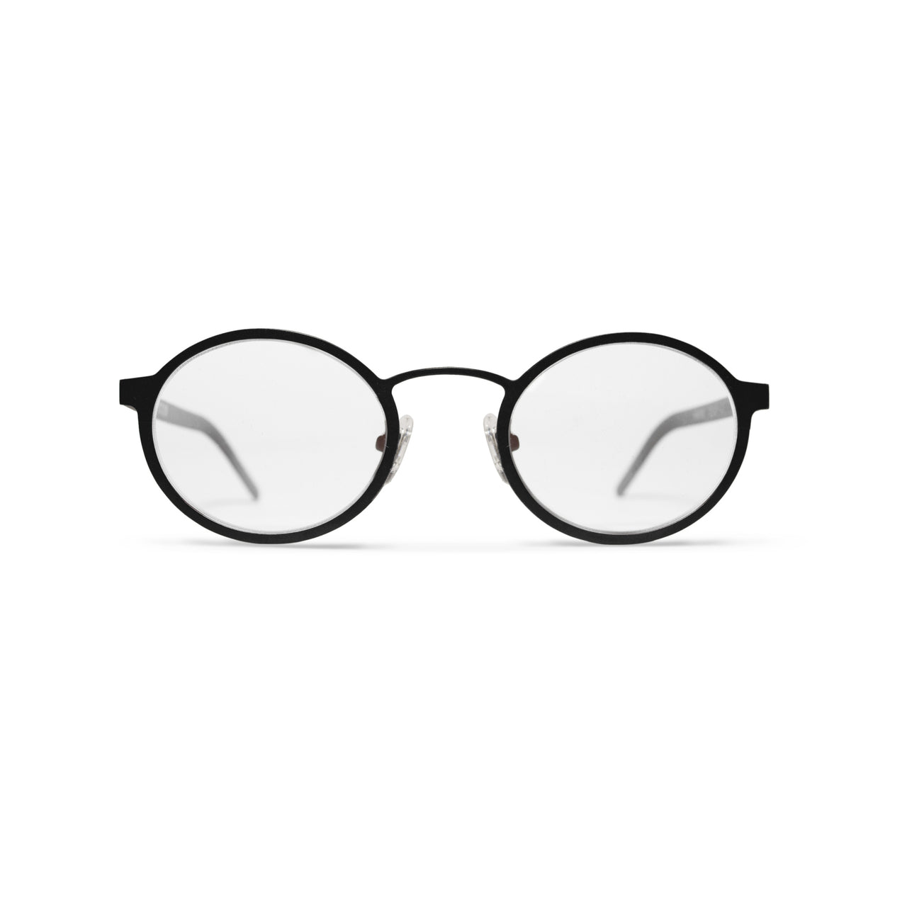 Metal. Matte Black. Clear Lens. - BLYSZAK eyewear eyewear - eyewear, optical, sunglasses