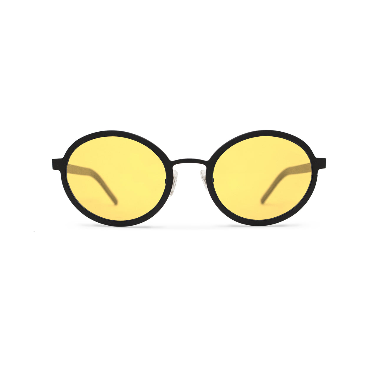 Metal. Matte Black. Saffron Lens. - BLYSZAK eyewear eyewear - eyewear, optical, sunglasses