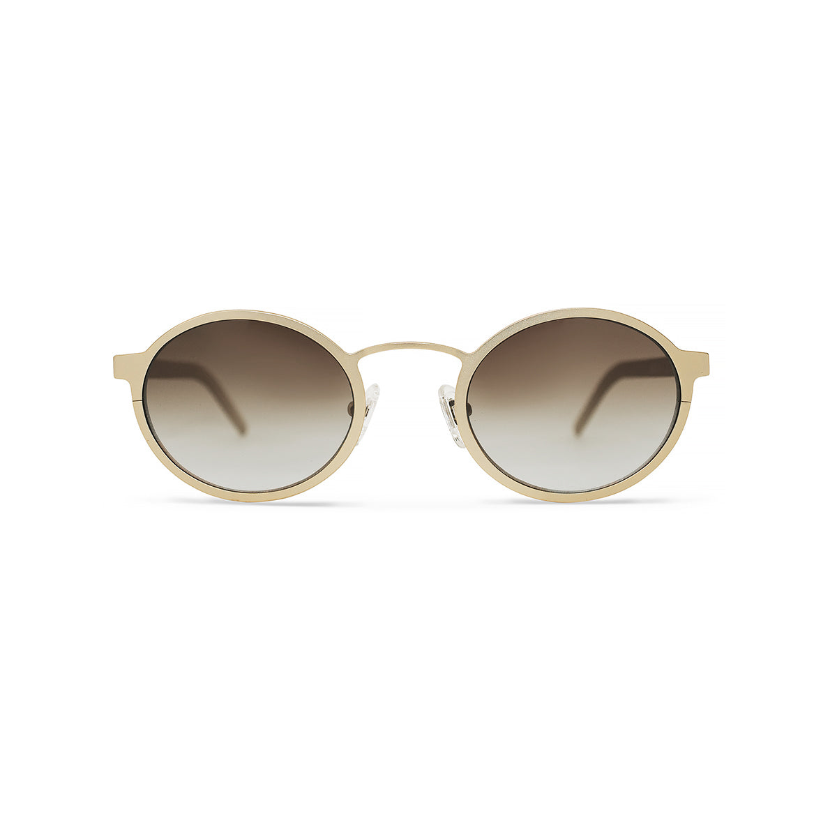 Metal. Brushed Gold. Amber Lens. - BLYSZAK eyewear eyewear - eyewear, optical, sunglasses