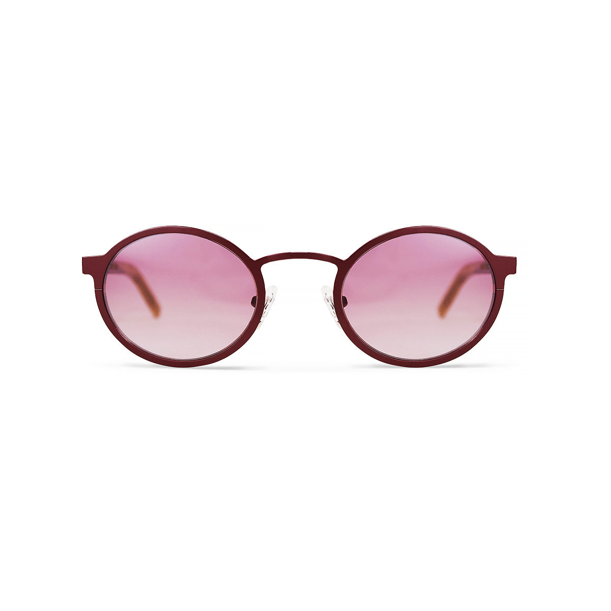 Metal / Horn. Crimson / Light Tortoise. Blush Lens. - BLYSZAK eyewear eyewear - eyewear, optical, sunglasses