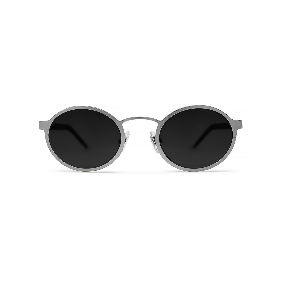 Metal. Brushed Silver. Black Lens. - BLYSZAK eyewear eyewear - eyewear, optical, sunglasses