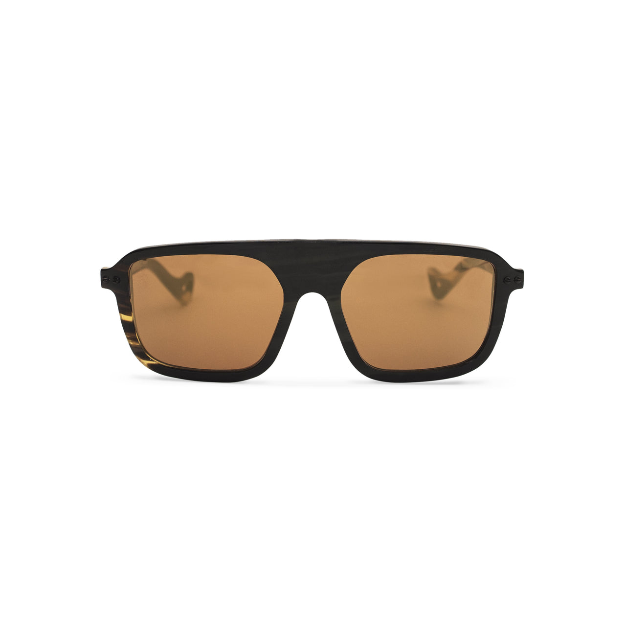 Horn. Dark Tortoise. Bronze Mirror Lens. - BLYSZAK eyewear eyewear - eyewear, optical, sunglasses