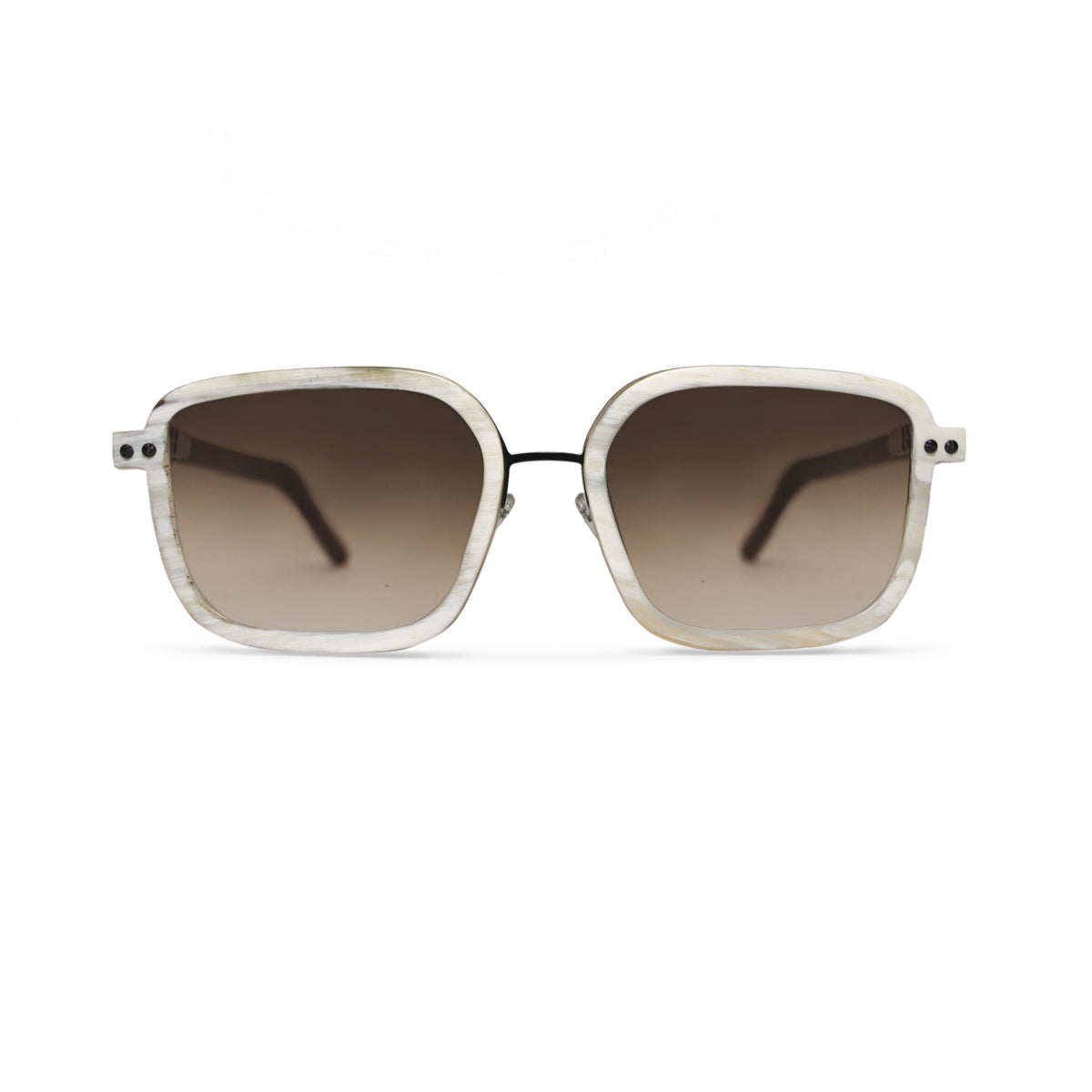 Horn. Oxen. Amber Lens. - BLYSZAK eyewear eyewear - eyewear, optical, sunglasses