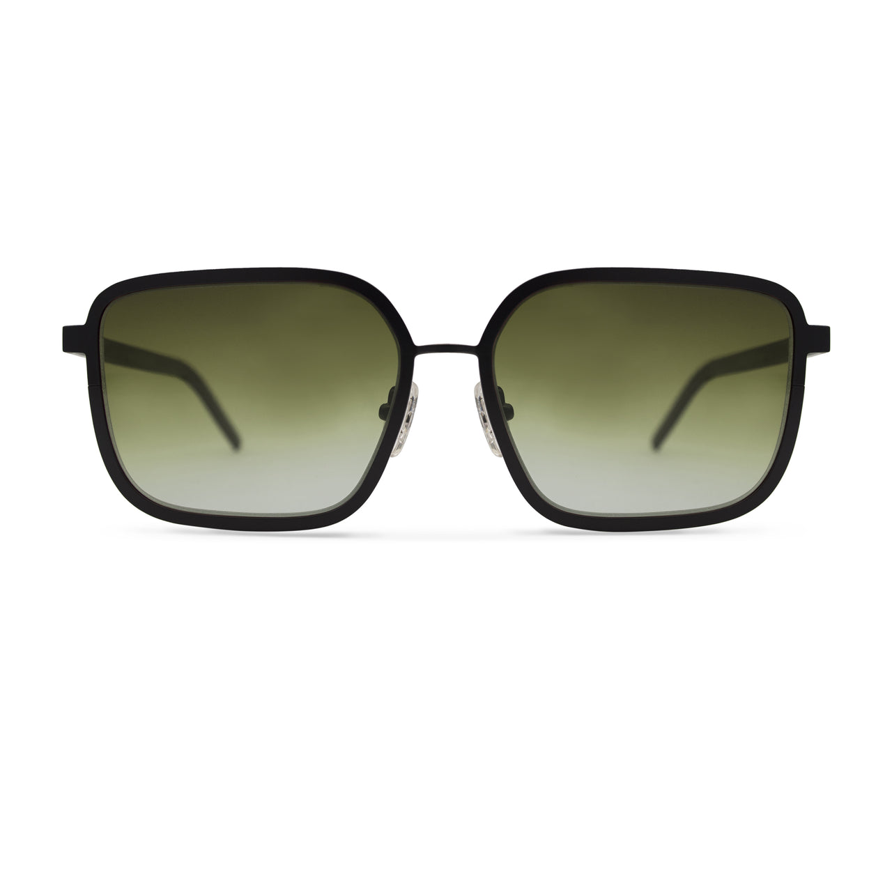 Metal. Gloss Black. Olive Lens. - BLYSZAK eyewear eyewear - eyewear, optical, sunglasses