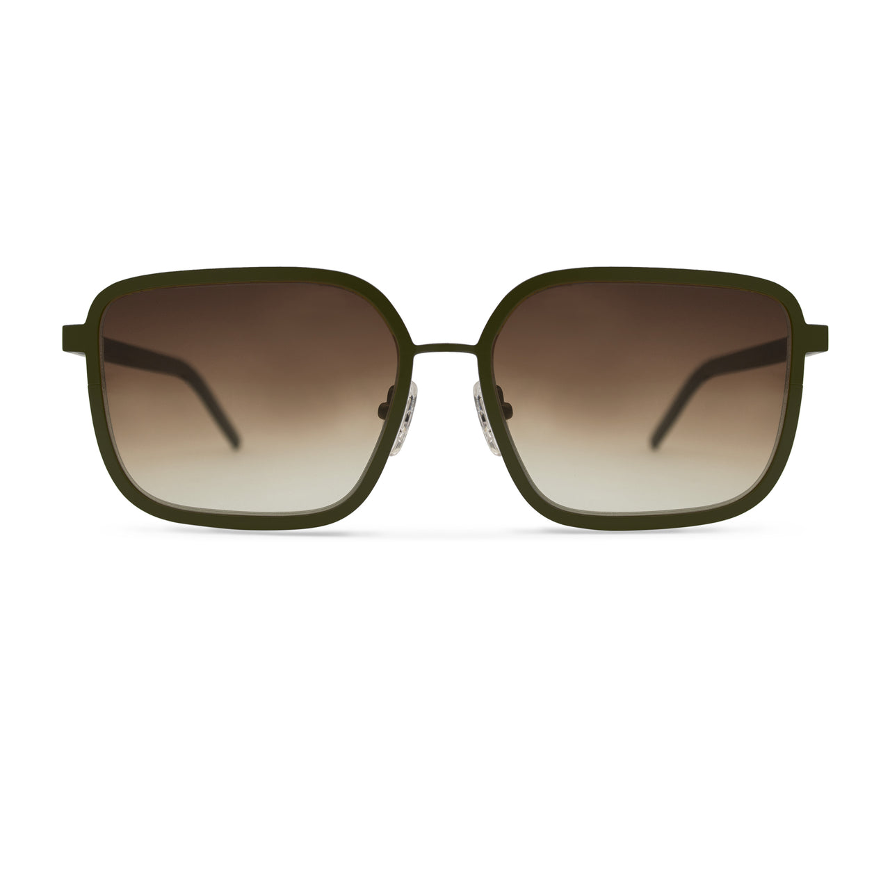 Metal. Olive. Amber Lens. - BLYSZAK eyewear eyewear - eyewear, optical, sunglasses