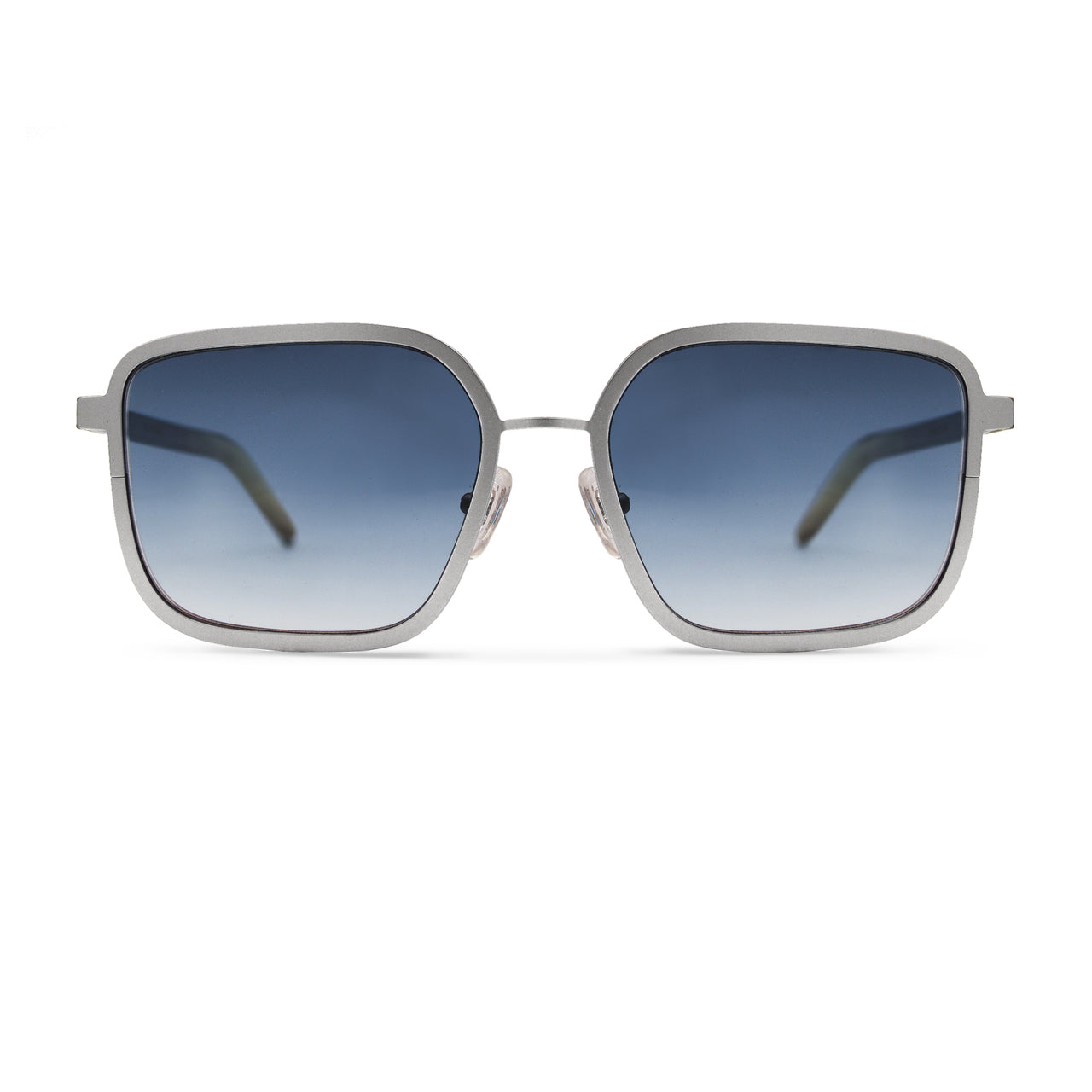 Metal / Horn. Brushed Silver / Light Tortoise. Ocean Lens. - BLYSZAK eyewear eyewear - eyewear, optical, sunglasses