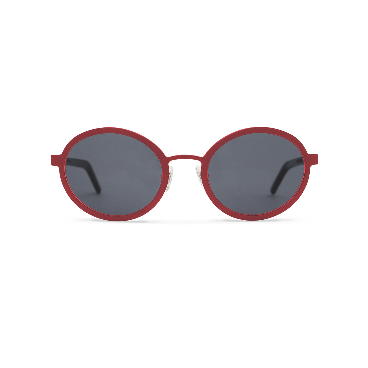 Metal. Gloss Scarlet. Smoke Lens. - BLYSZAK eyewear eyewear - eyewear, optical, sunglasses